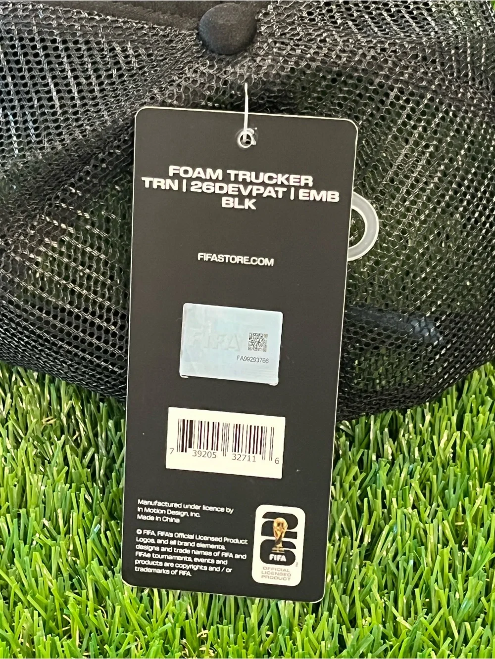 FIFA World Cup 2026 Foam Trucker Hat Black Snapback NWT Licensed